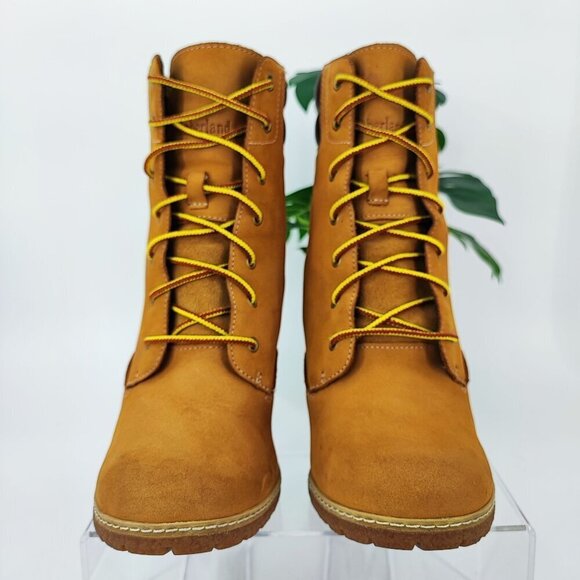 Timberland Women's Wheat Nubuck Leather Ankle Boot Size 9.5 - Picture 2 of 11